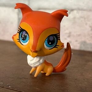 Littlest Pet Shop LPS Orange Collie Dog with Blue Eyes #2742 Hasbro‎